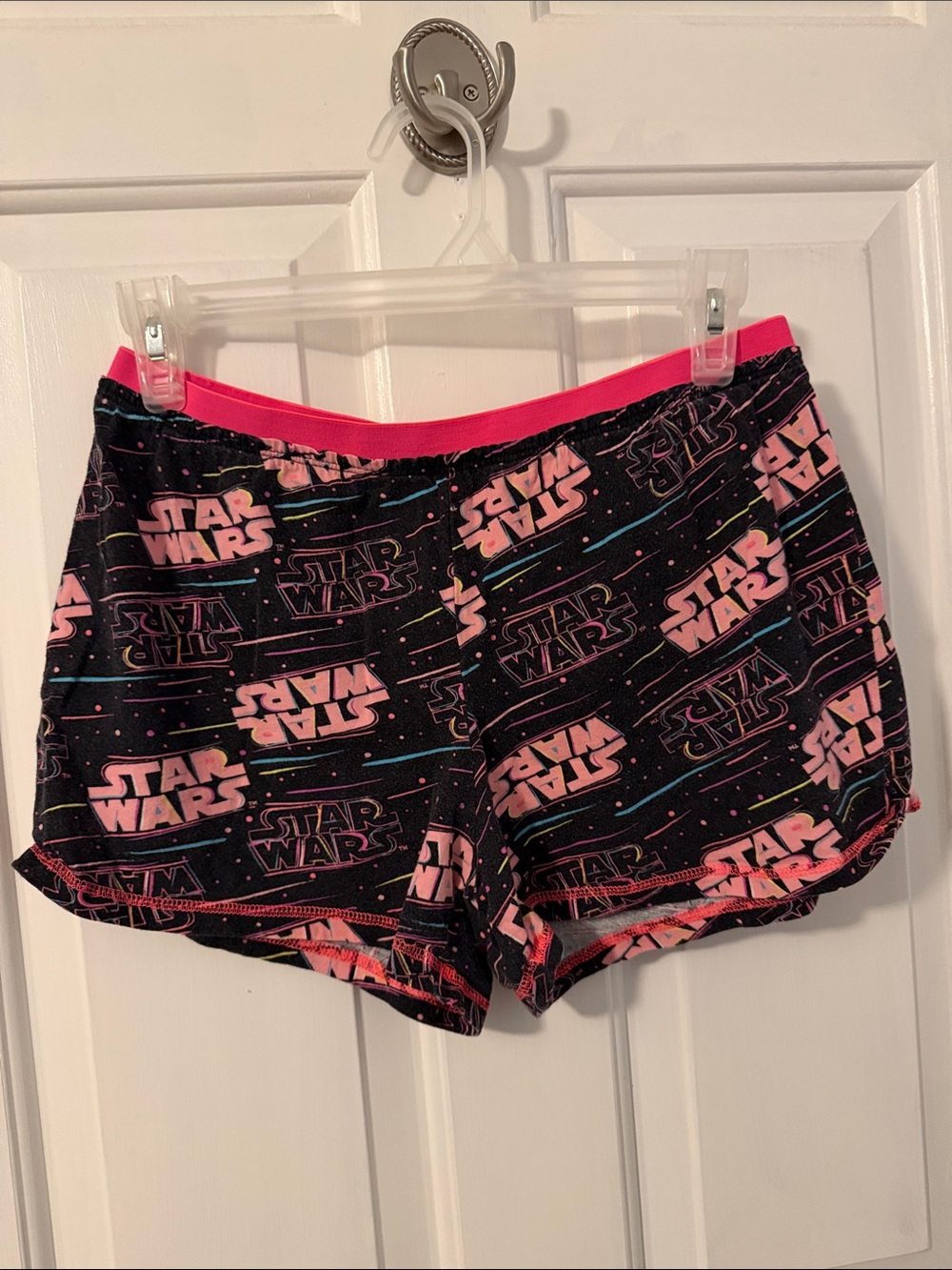 Star Wars Black & Pink Logo Sleep Shorts